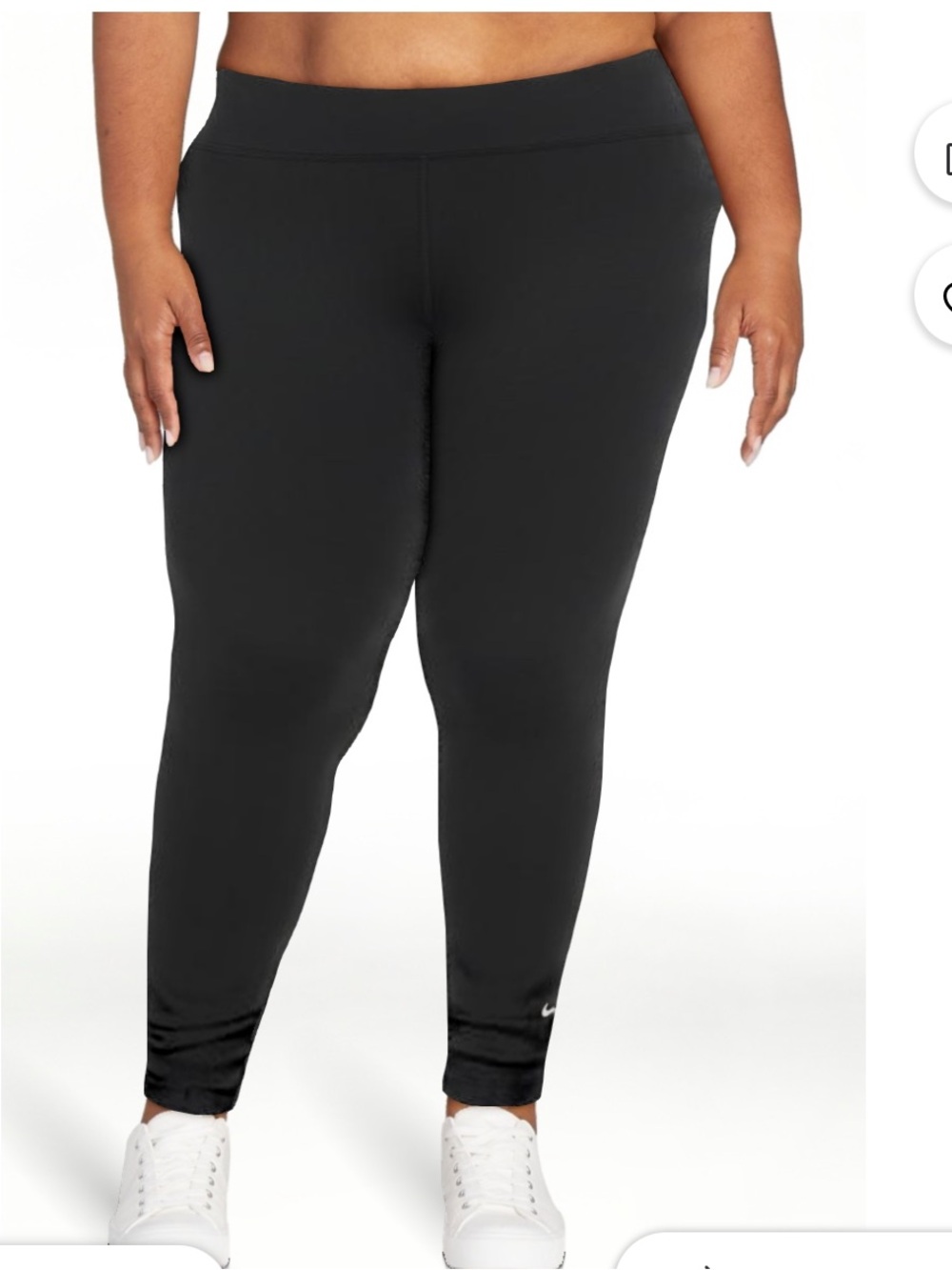 Nike Black Womens 7/8 High-Rise Leggings